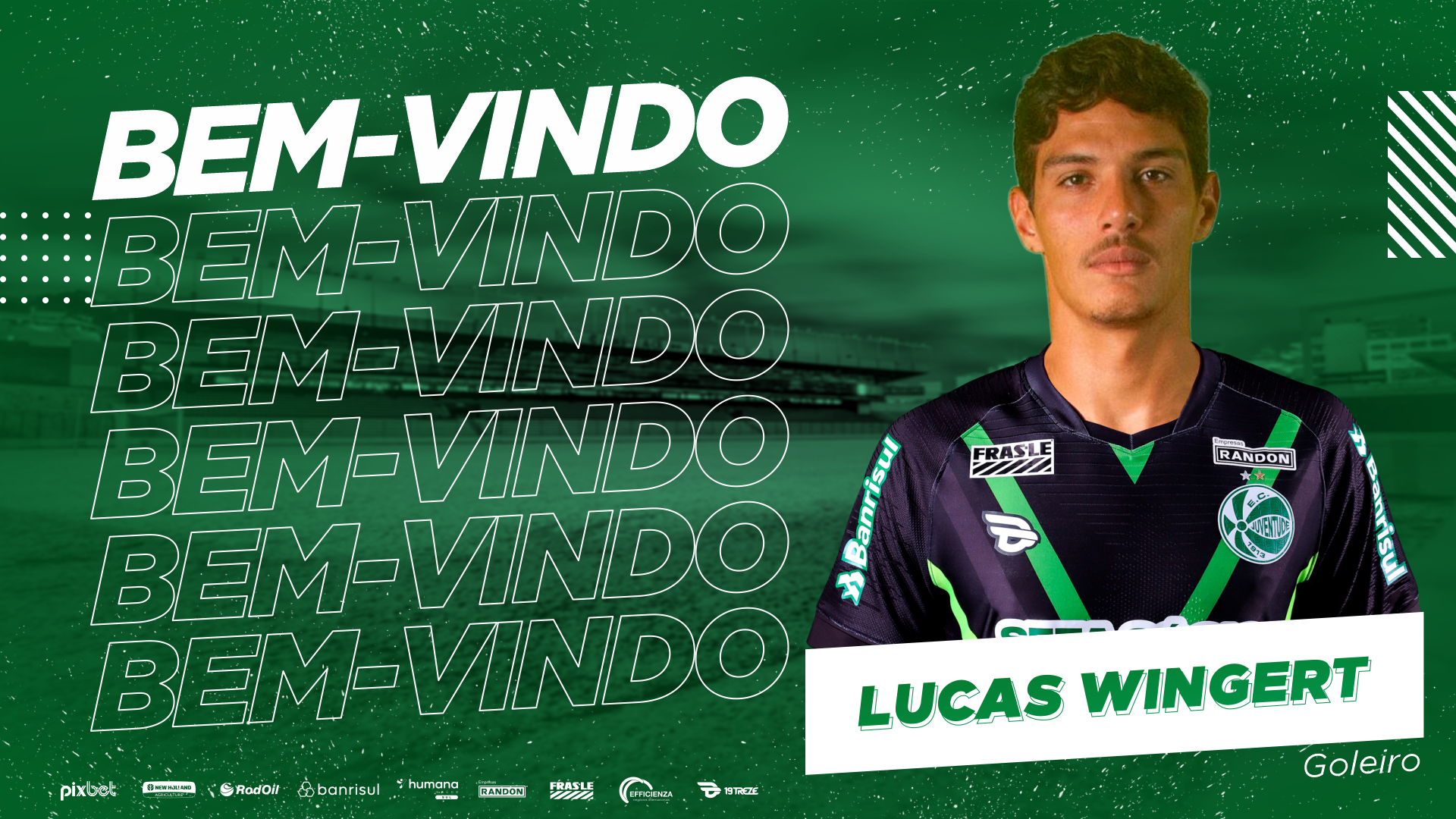 Jovem goleiro Lucas Wingert assina contrato com o Juventude