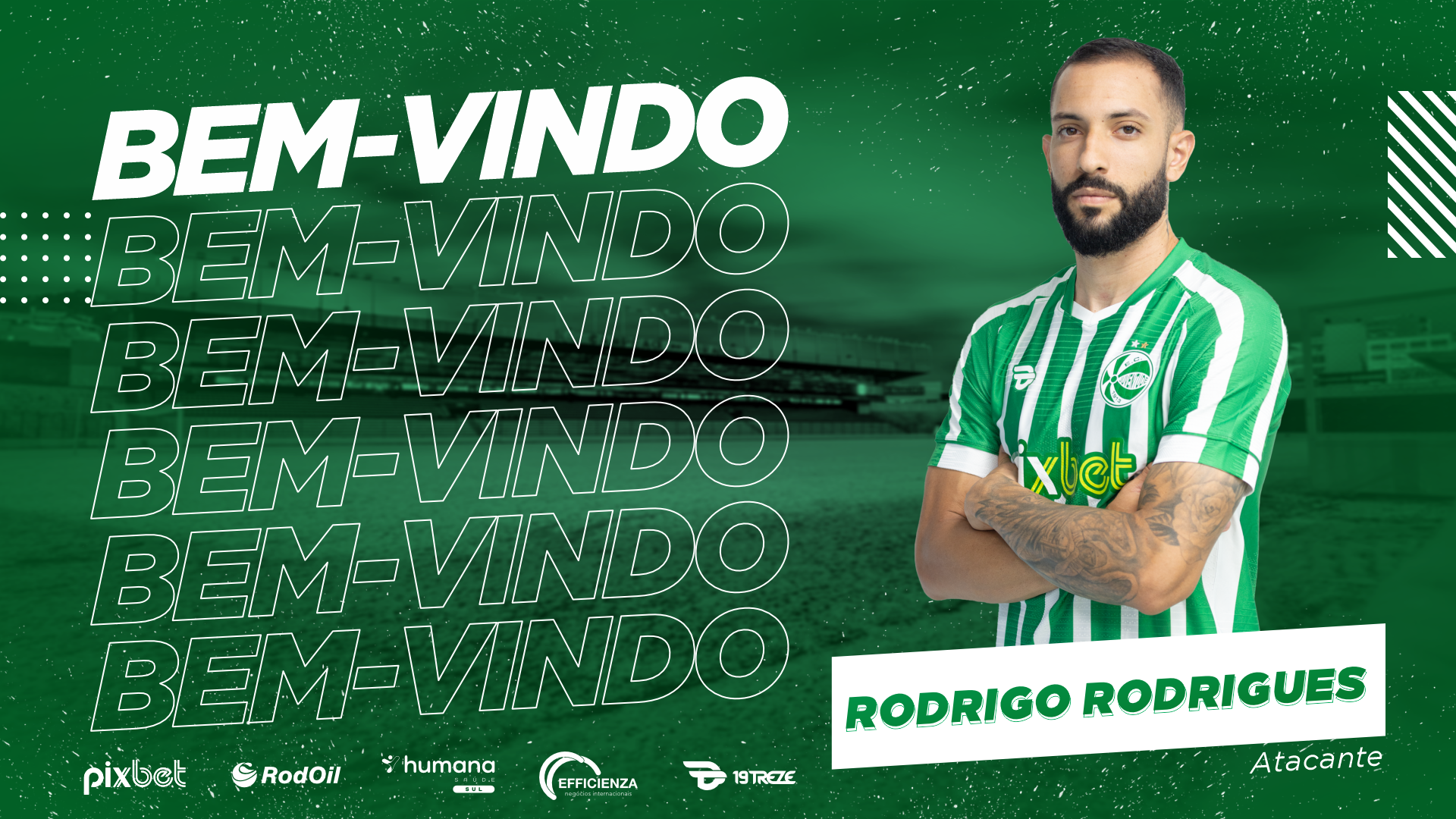 Juventude confirma contratação do atacante Rodrigo Rodrigues